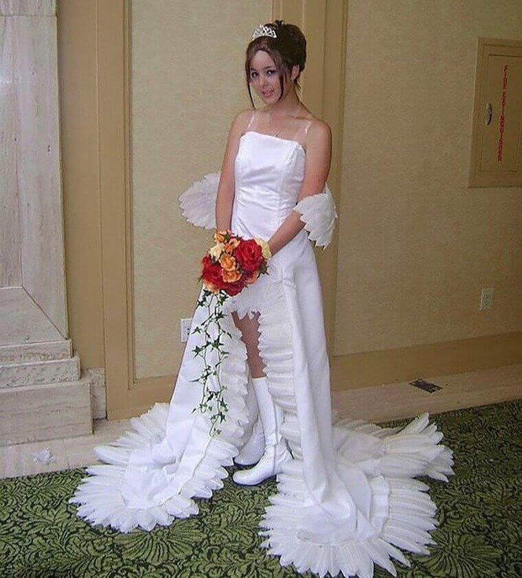 This Wedding Dress Definitely Ruffled Some Feathers